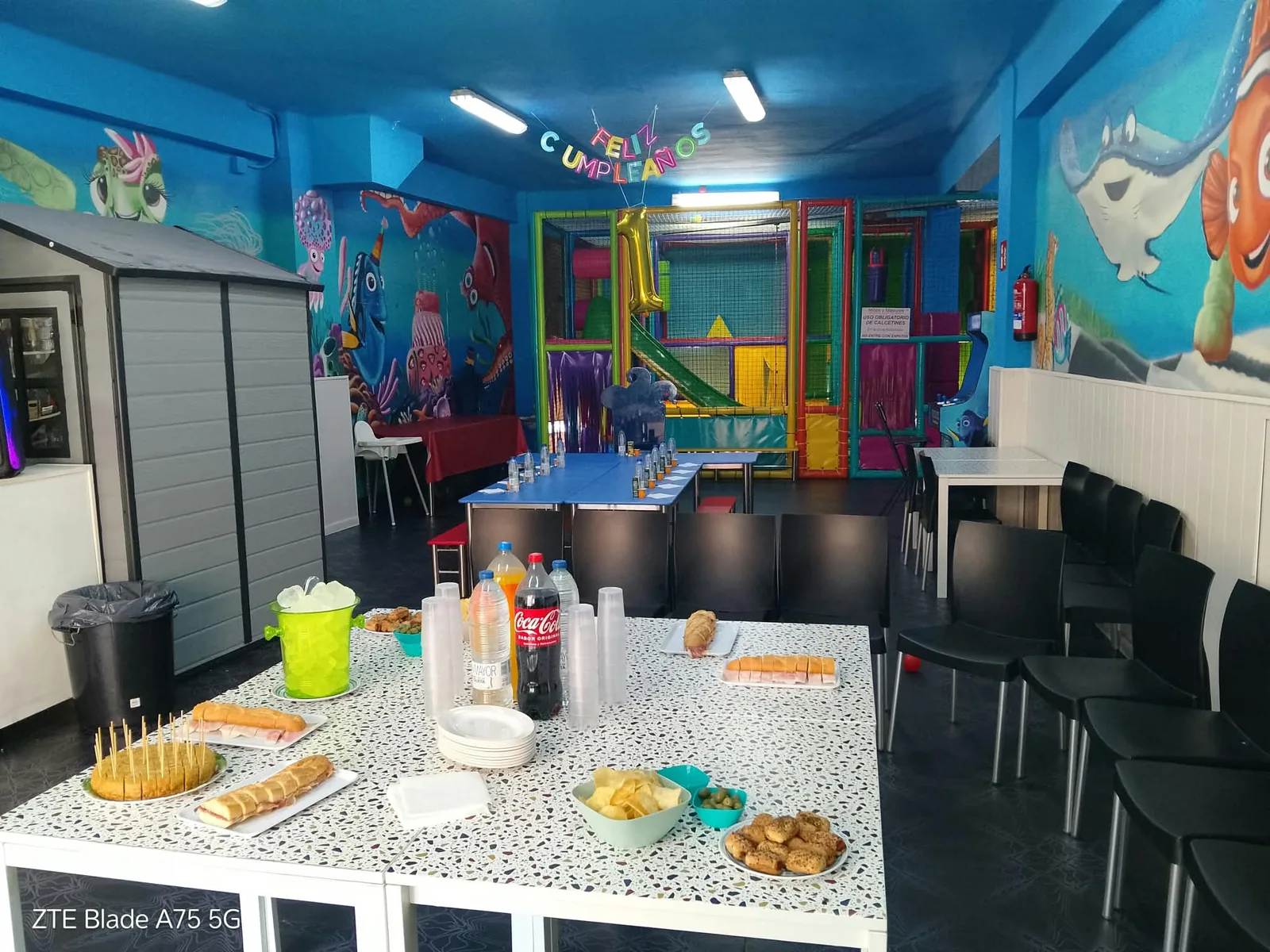 Oceanic Park preparado para un cumpleaños infantil en Palma